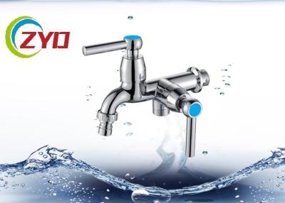 China Polished Finish Polo Water Taps , 5 - 10kg Water Pressure Washing Machine Tap Set for sale