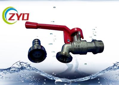 China Plumbing Valves Bibcock Taps High Strength Aluminum Material Lock Handle for sale