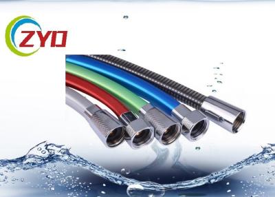 China Premium Square Shower Spray Hose , 1.5m Anti Bacterial Shower Head Flexible Hose for sale