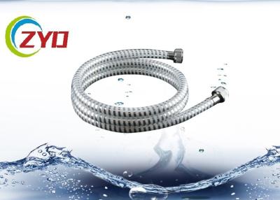 China Silver / White Flexible Shower Hose Max 8 Mpa Working Pressure Cold Resistant for sale