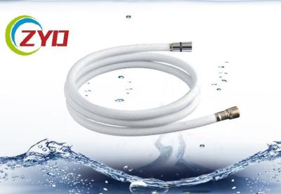 China M3 / 8 120cm Long Shower Water Hose , White Transparent Replacement Shower Hose for sale