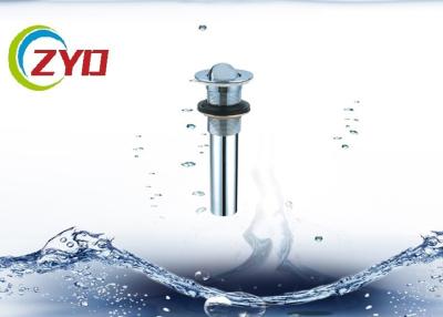 China Bathroom Bathtub Sink Drain Pipe Without Overflow Hole Stainless Steel Material for sale