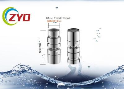 China Aerador del ahorro del agua de la rotación de 360 grados con la nuez durable del acero inoxidable en venta