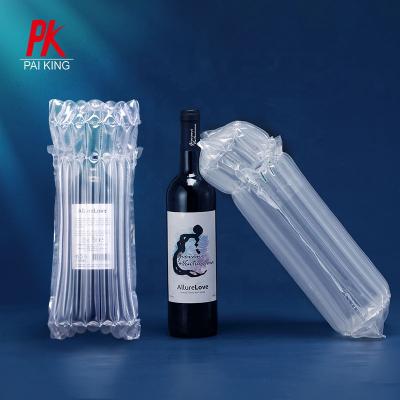 China Eco-friendly Cushion Plastic Wrap Waterproof Air Column Inflatable Bag For Wine Bottle Packing for sale