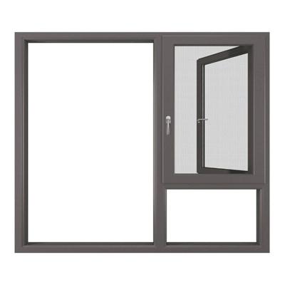 China 2022 Modern Design High Quality Aluminum Alloy 2.0mm Thick Windows With Cavity Casement Glass Energy Efficient Window for sale