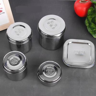 China High Quality Freshness Preservation Stainless Steel Food Sample Box Sealed Lunch Box Food Crisper Container for sale