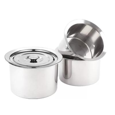 China Hot Sale Stainless Steel Heatable Oil Storage Jar Container Oil Vessel For Kitchen With Lid for sale