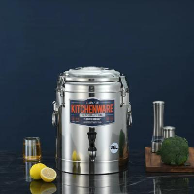 China Sustainable Milk Tea Bucket Boiling Water Insulation Bucket With Bar Restaurant Cafe Water Dispenser for sale