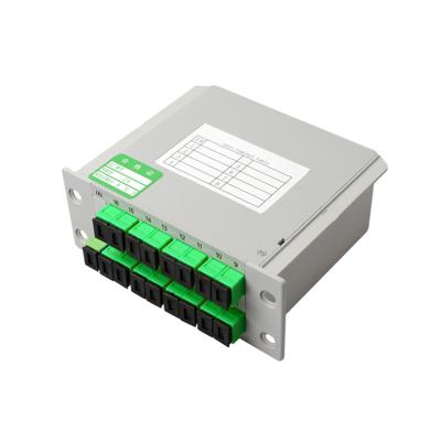 China FTTH 1X16 PLC Insert Type Fiber Optic Splitter With SC/APC Connector Optical Splitter for sale