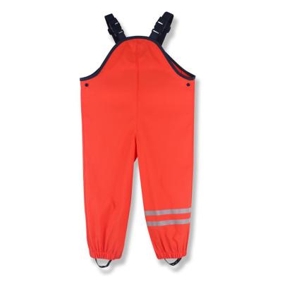 China Children Waterproof Overalls Children Baby Boys Girls Trousers Spring And Autumn Boys Waterproof Pants Kids Rain Pants For Child for sale