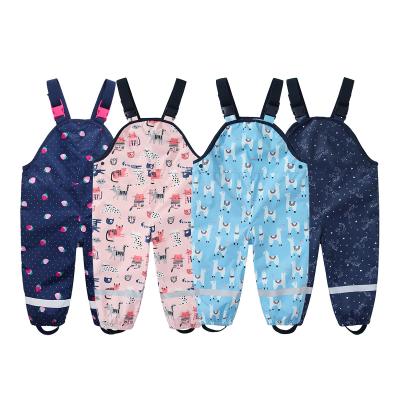 China Children Waterproof Rain Pants Baby Jumpsuits Boys Girls Overalls Pants Fashion Kids Overalls Beach Sand Wading Pants for sale