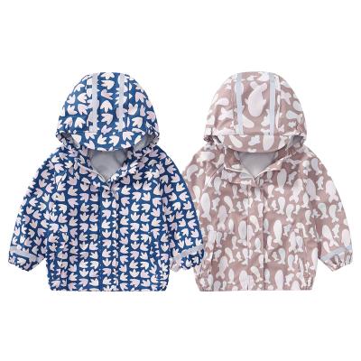 China New fashion kids waterproof PU rain coat cartoon printing color changing clothes for children for sale