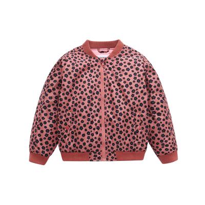 China Aliste para enviar desgaste de moda de la ropa de Autumn Winter de la capa del acolchado del invierno del estampado leopardo de la chaqueta de bombardero de las muchachas de los niños en venta