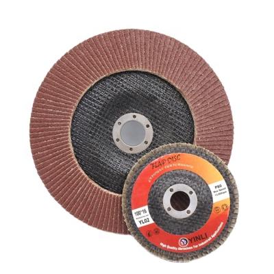 China Metal Durable 125mm Aluminum Oxide Fin Disc For Polishing Metal for sale