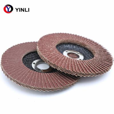 China Metal Durable 5 Inch Aluminum Oxide Fin Disc For Polishing Wood And Metal for sale