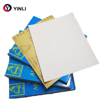 China Waterproof white dry disc /sandpaper sheet with no holes for sale