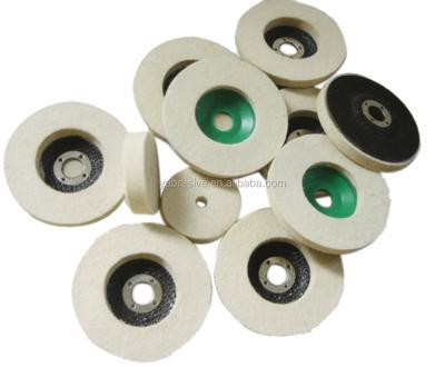 China Polishing Disc Wool Felt Fin Disc 4 Inch Wool Felt Polishing Disc For Stainless Steel for sale