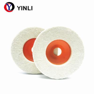 China Mirror Polish Customized Wool Felt Disc For Polishing Mirror for sale