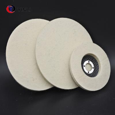 China 100% wool felt glass polishing wheel for glass, plastic, etc. of polishing. for sale