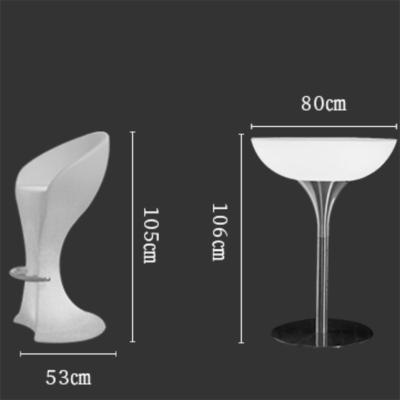 China Modern Hardware Bar Chair LED Lighting Exterior Waterproof Furniture PE Atmosphere Decoration Material Outdoor Filling for sale