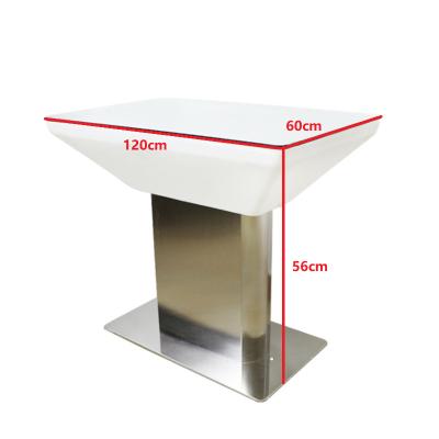 China Modern Square Leg Chair LED Bar Furniture Wire Table LED Lighting Outdoor Waterproof With Remote Control for sale