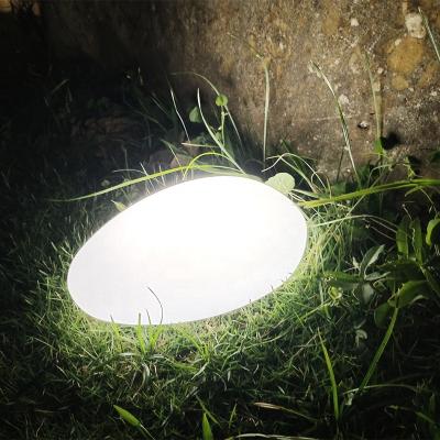 China Outdoor Waterproof Garden LED Stone Lamp Color Changing Remote Control Garden Lamp Lawn Decoration Table Lamp for sale