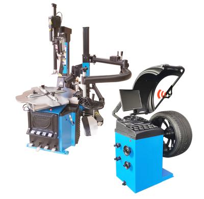 China CE Pneumatic Tire Changer And Wheel Balancer Machine With LCD Display STC996+HF100 / STB1900A for sale