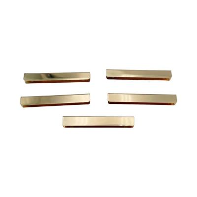 China Factory direct sales custom bag parts zinc alloy accessories zinc decorative strips ledge handbag accessories for wallet for sale