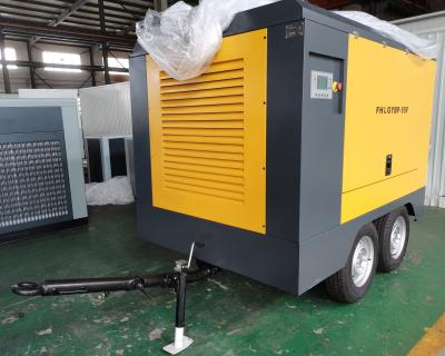 China Lubricated Mobile Twin Screw Air Compressor for Power Station in Shanghai, China for sale