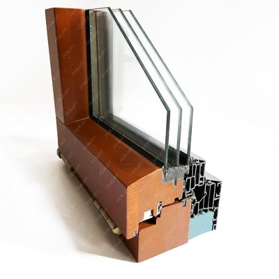 China Swing most popular finely processed factory outlet alu-wood tilt and turn window for sale