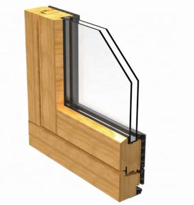 China PENJOY Aluminum Clad Wood Swing Windows Tilt And Turn Windows for sale