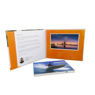 China New Design Chinese Hot 7 Inch Video Booklet China Factory Video Brochure For Product Promotion for sale