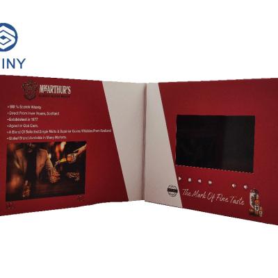 China China Video Brochure For Advertising Video Instruction LCD Video Thin Paper Brochure for sale