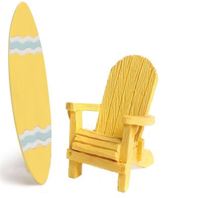 China Miniature Wooden Adirondack Chair from Europe - Beach Theme Mini Furniture Top Wedding Cake Decoration Favor, Great for Dollhouse for sale