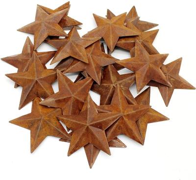 China Europe Farmhouse Rustic Decor Small Metal Barn Star for Decorative Crafts Accents for sale