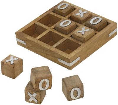 China Wholesale Wooden Tic Natural Material Tac Toe Noughts and Cross Game Unique Handmade Quality Family Wooden Board Games for sale