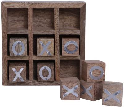 China XOXO Family Natural Material Custom Decorative Pieces Decor Coffee Table Living Room Adult Rustic Kids Play Tic Tac Toe For Kids and Adults for sale