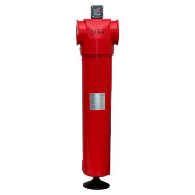 China YUKA Red 1.0mpa Compressed Air Coalescing Filter Remove Oil Vapor for sale