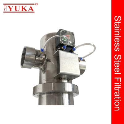 China Stainless Steel Compressed Air Coalescing Filter Dn65 Connection Size for sale