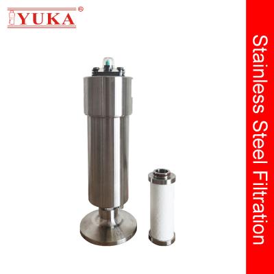 China Cartridge Structure Permanent Compressed Air Filter With Stainless Steel for sale