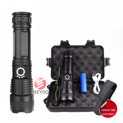 China Emergency 100000 Lumen Laser Hunting Emergency Aluminum Torches Rechargeable Tactical Led Flashlights for sale