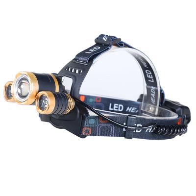 China High power waterproof t6 camping zoomable headlight increasing hunting 5 rechargeable led zoom head lamp for sale