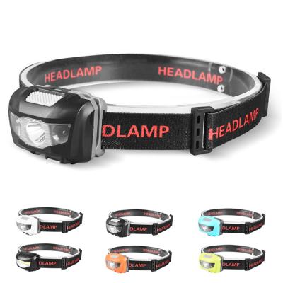 China Outdoor Camping Lighting LED Head Lamp Headlamp AAA Battery Head-carrying multifunction flashlight sensor water proof headlamp for sale