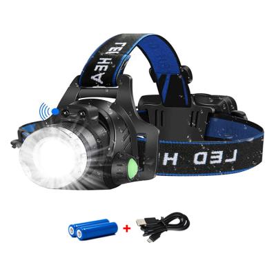 China T6 USB Rechargable LED Head Light Sensor Camping Waterproof Headlamp,Tactical Headlight Led Head Lamp For Outdoor Camping Hunting for sale