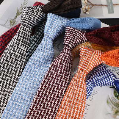 China Christmas decoration wholesale new knit Korean knitted business casual narrow tie 6cm wool tie fashion tie accessories for sale