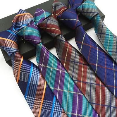 China Wholesale Forbetter YB18 Uniform Color Plaid Woven Polyester Ties for sale