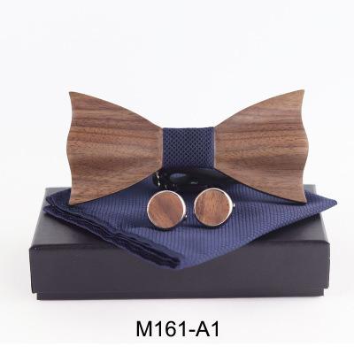 China NEW PRODUCTS Wholesale Men's Business Decoration Male 3D Embossed Wooden Bow Tie for sale