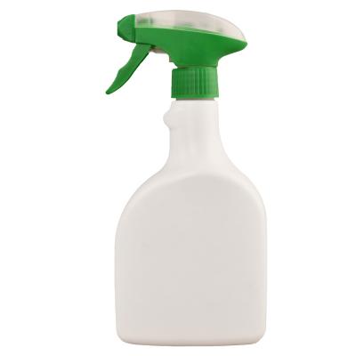 China Household products empty plastic spray bottle pe 500ml trigger pump detergent spray bottle for sale