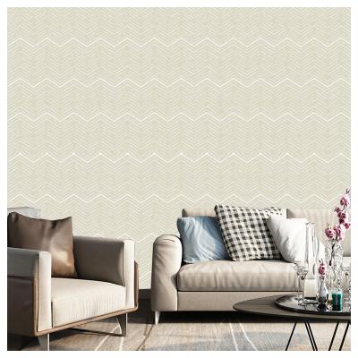 China Wallpaper For Kitchen Concise Pattern Gold Foil Wallpaper Painter Series Wavy Handmade Block Line Design, Natural Mottled Effect for sale