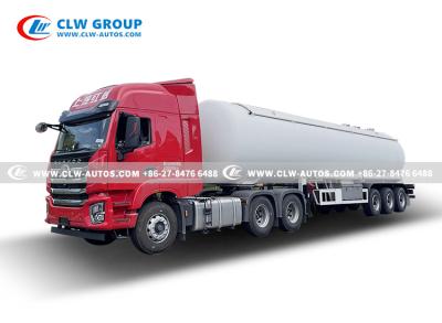 China Semirremolque de tanque de 3 ejes, remolque de propano de transporte de GLP, remolque de GLP 49.6CBM en venta